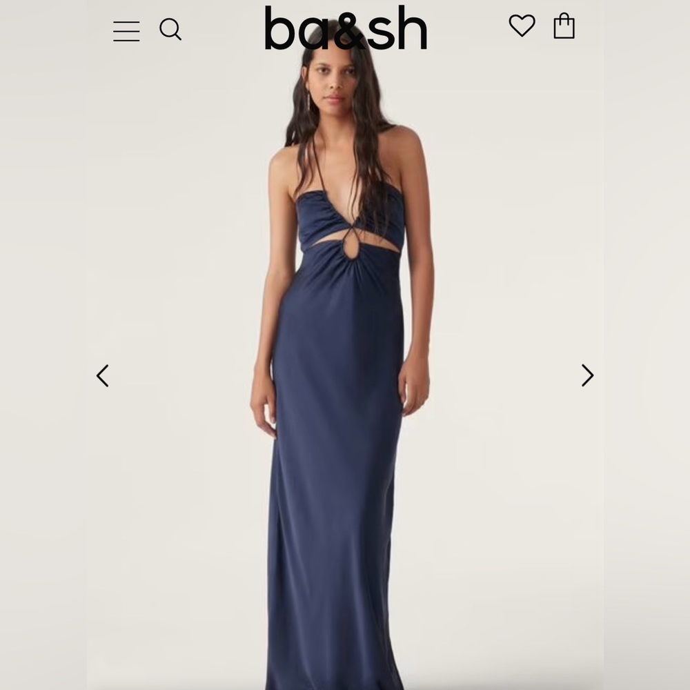 NWT ba&sh carmine backless maxi dress
